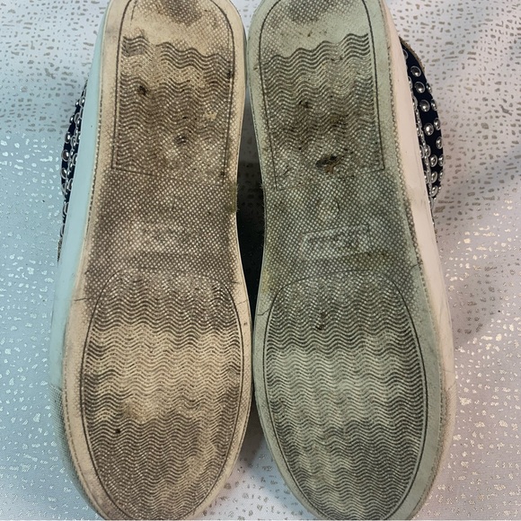 LEOPARD STUD Fashion Sneaker Faux Leather Suede - Picture 11 of 12